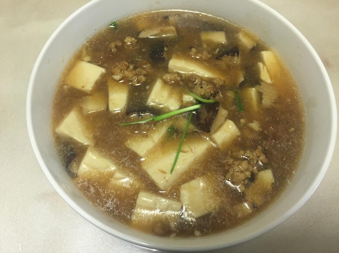 超级下饭的香菇肉沫豆腐