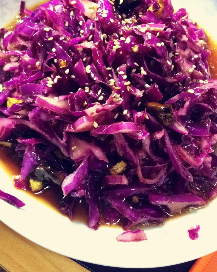 凉拌紫甘蓝