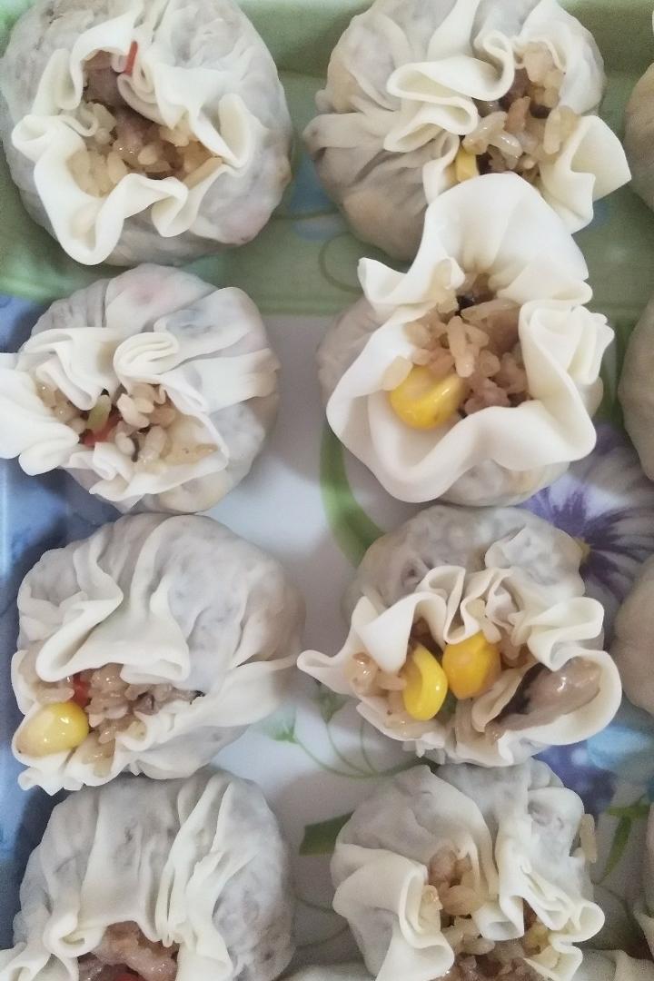 简易糯米烧卖（附烧卖包法）