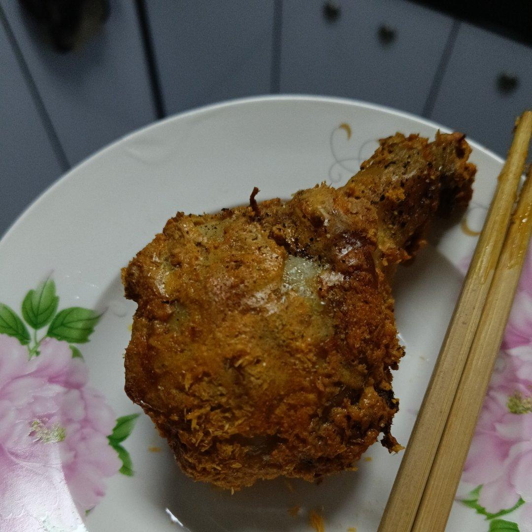 黄金脆皮炸鸡腿（空气炸锅版）“咔吃～唔～”