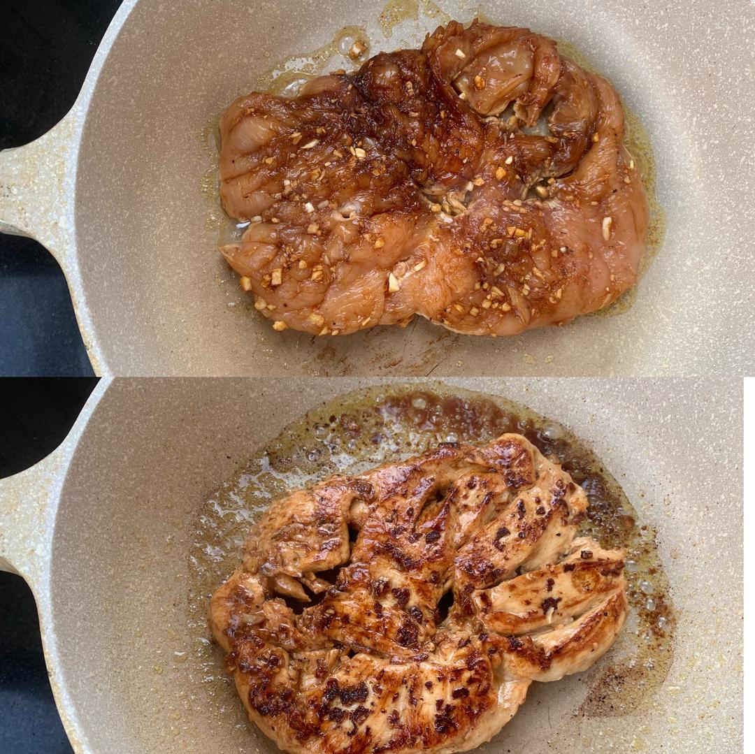 香煎鸡胸肉这样做，轻松度过减脂期的做法 步骤4