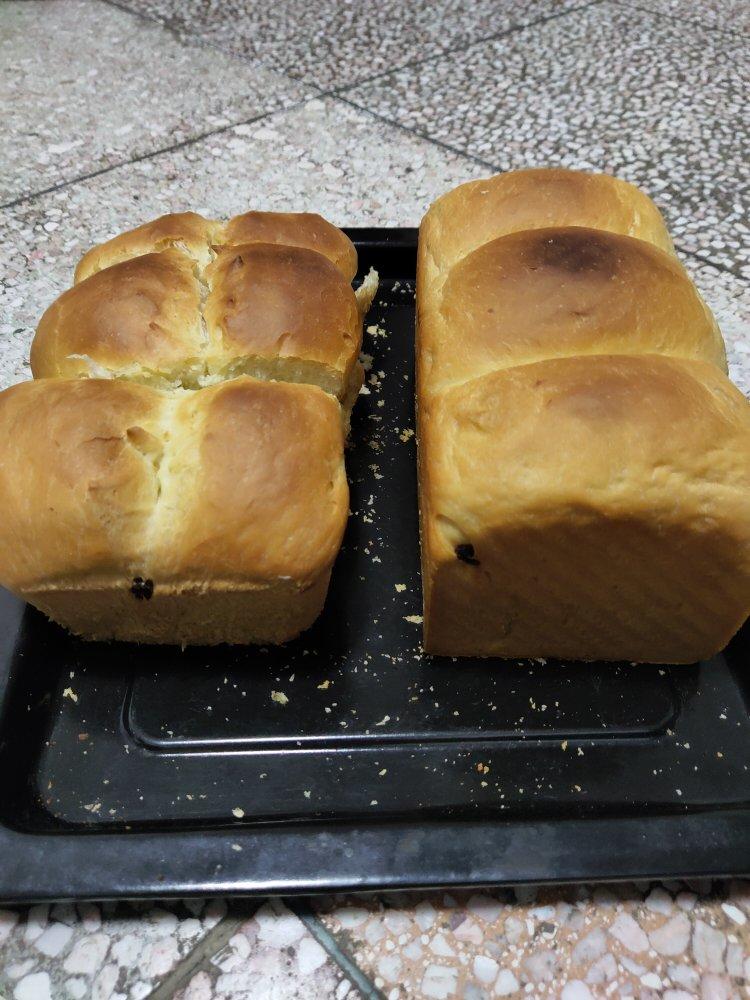 用烤箱自己做面包--手工牛奶吐司面包