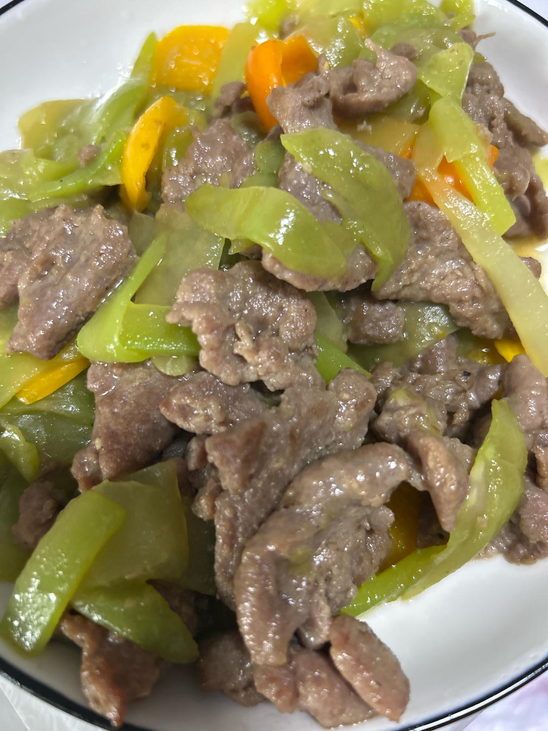 莴笋炒牛肉