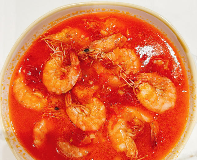 干烧番茄虾(小美版)的做法