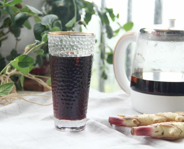 嫩姜黑糖茶的做法