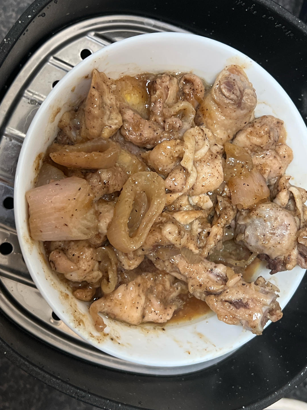 红葱头蒸鸡