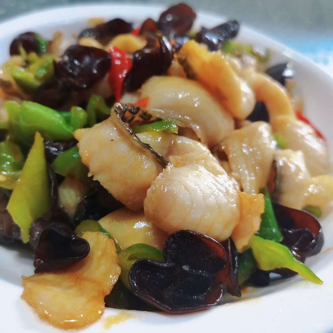 滑炒黑鱼片