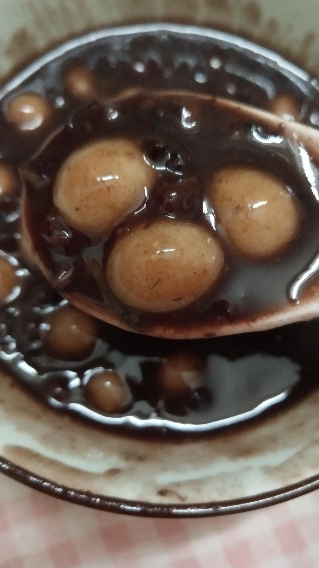 红豆紫米糖水
