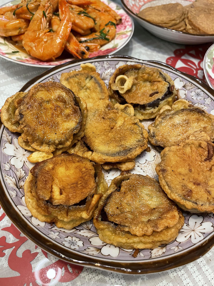 家常主食 炸茄盒 肉馅儿茄子