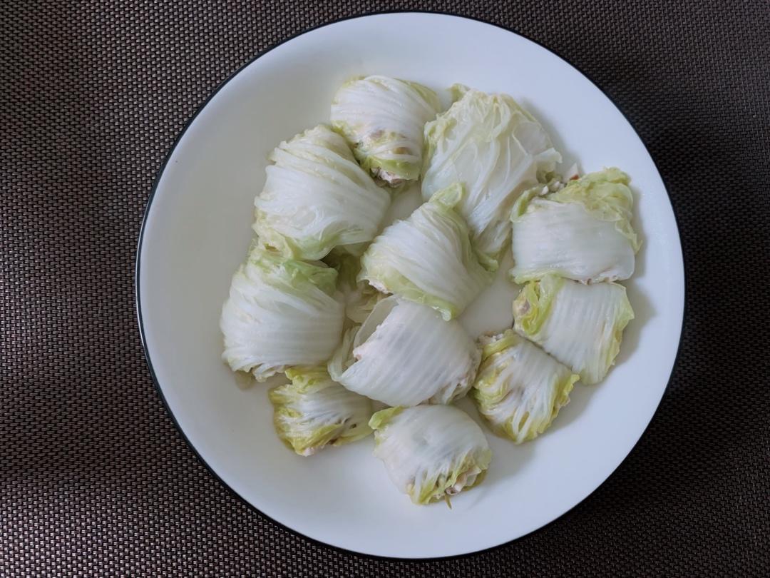 娃娃菜鸡肉卷