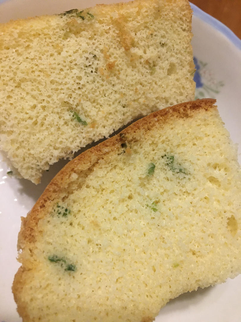 咸香戚风经典——黄金葱香肉松戚风
