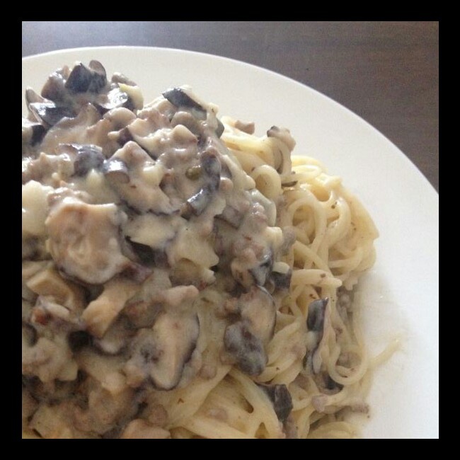 白汁培根意面Spaghetti with bacon and white sauce