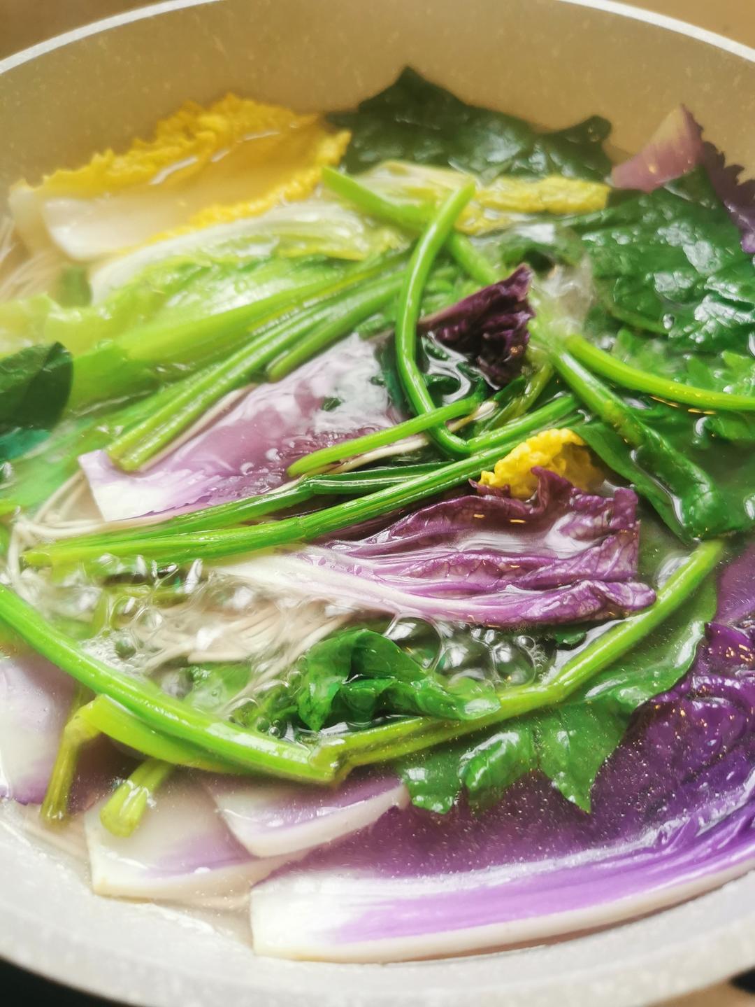 茶汤青菜面✨你试过用茶做汤底吗的做法