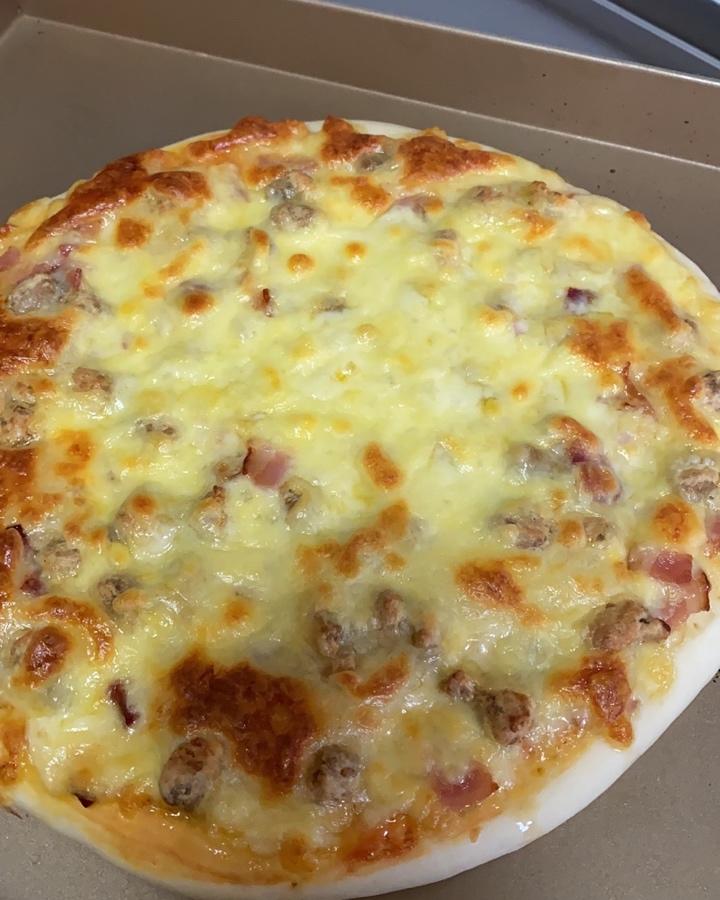 鲜虾培根披萨🍕