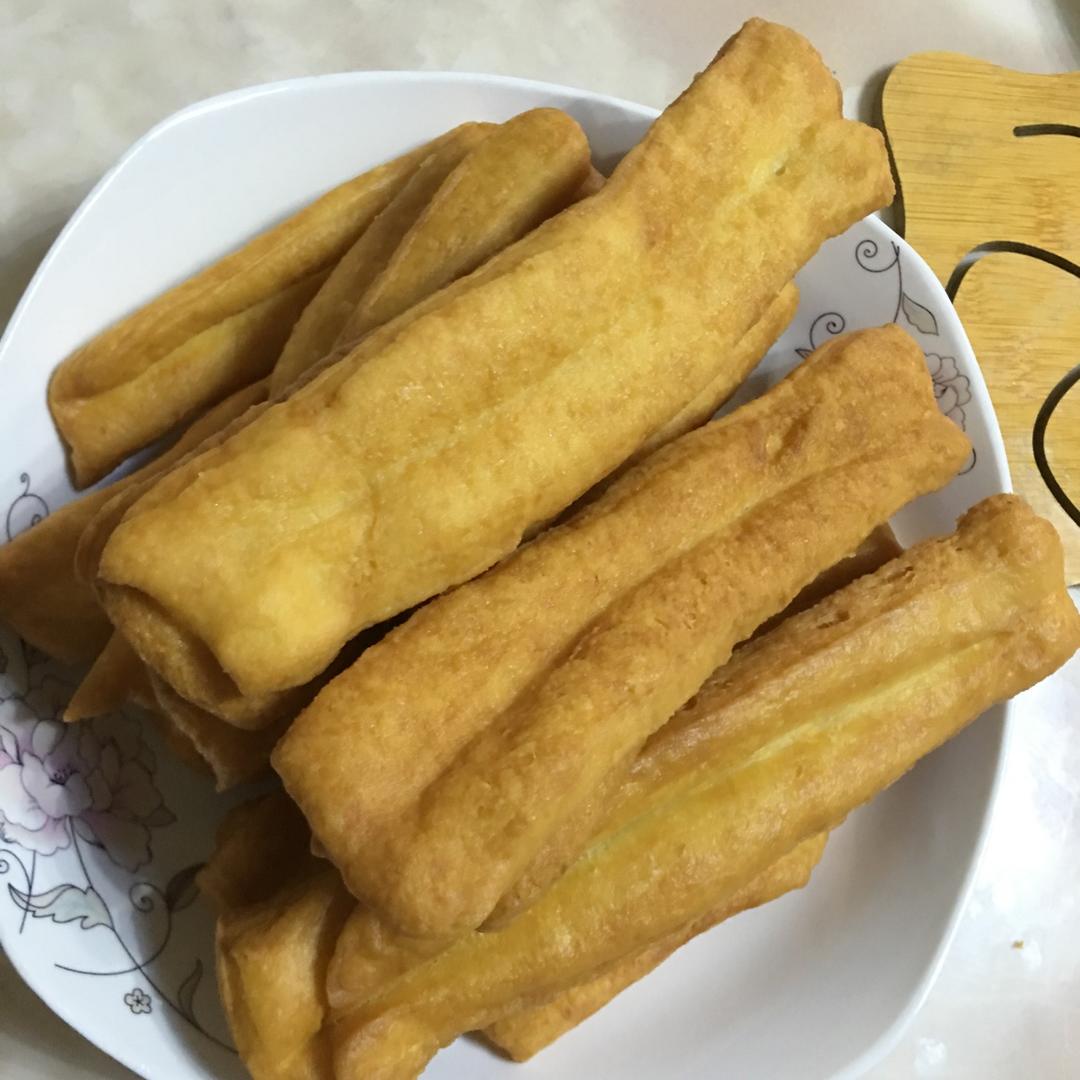 自制无泡打粉油条