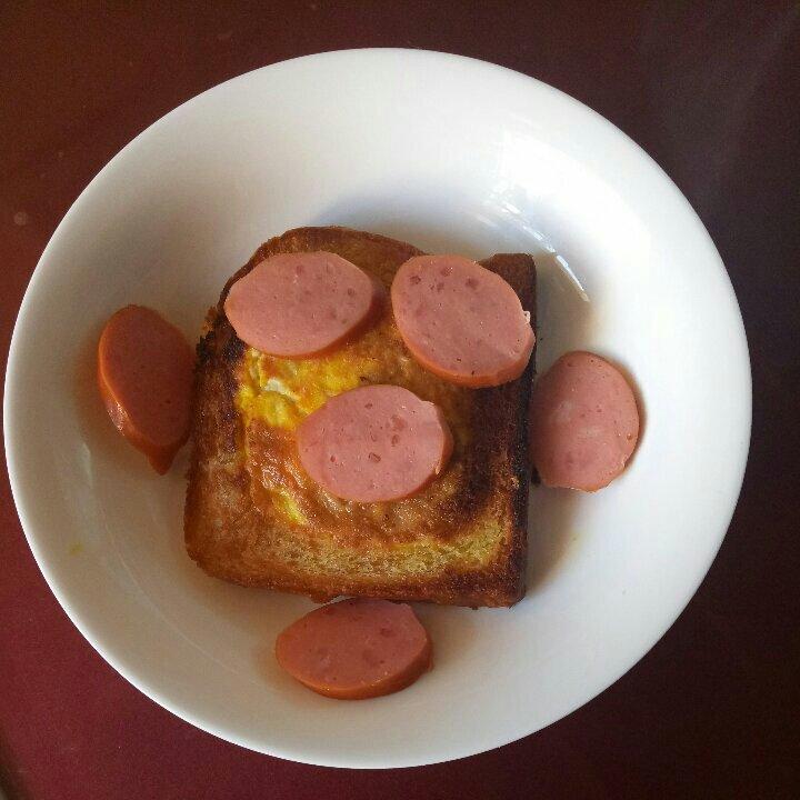 煎土司鸡蛋