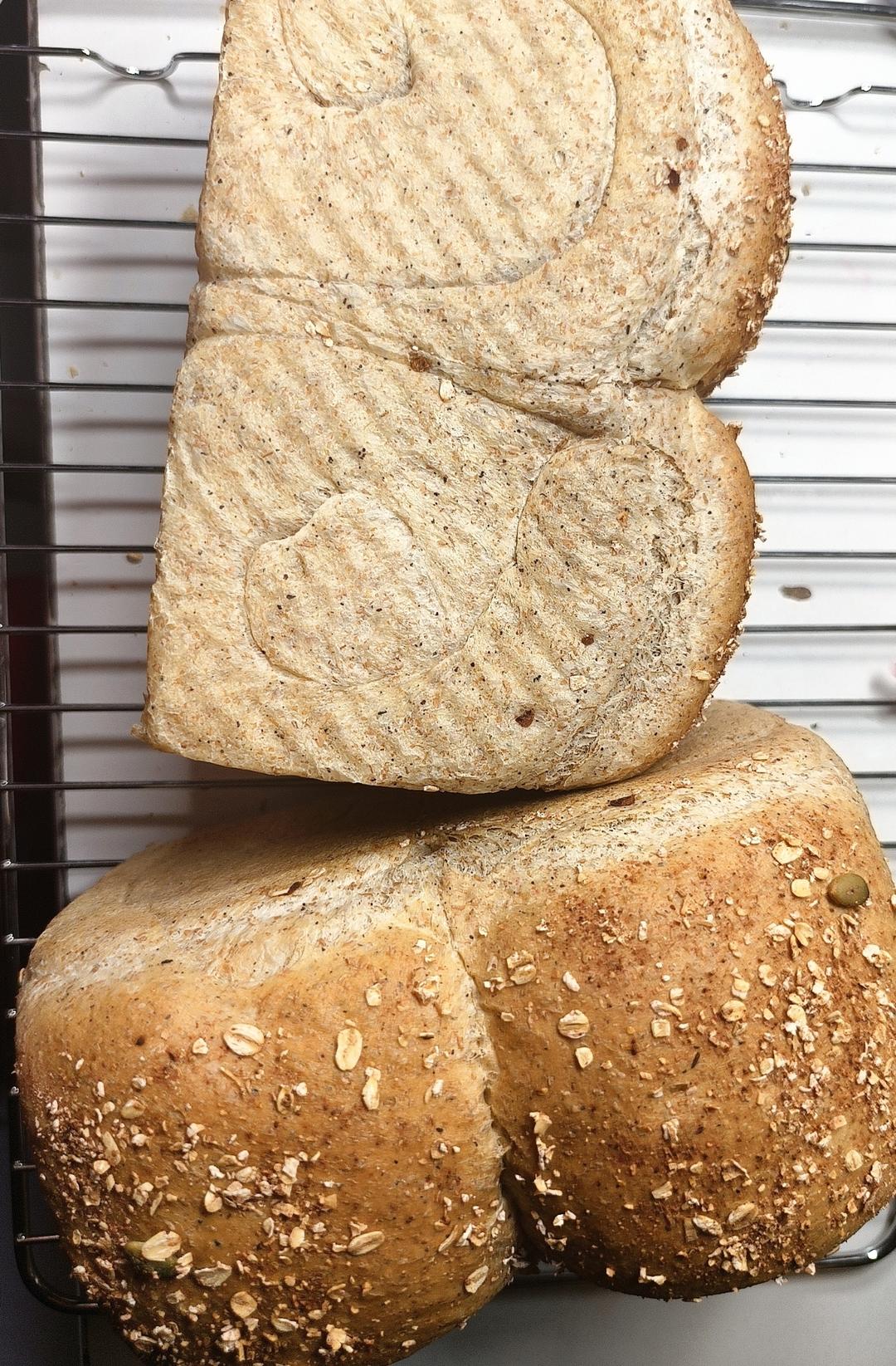 50%全麦吐司｜低糖低脂，吃起来不像是吃全麦的全麦吐司！