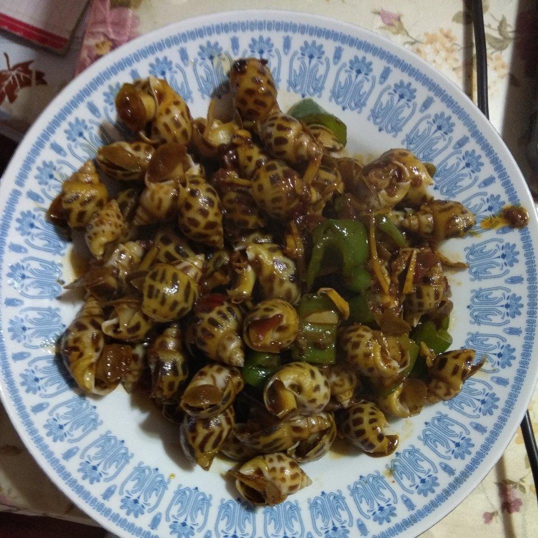 香辣酱爆花螺