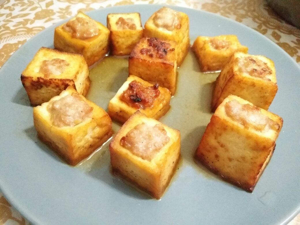 香煎酿豆腐【传统客家菜 】