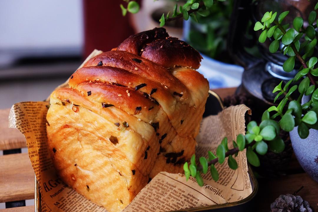 手撕葱香芝麻吐司的做法 步骤19