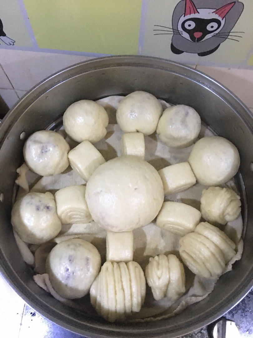 奶香紫薯包