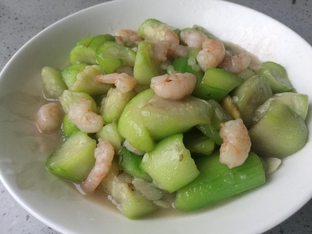 丝瓜炒虾仁