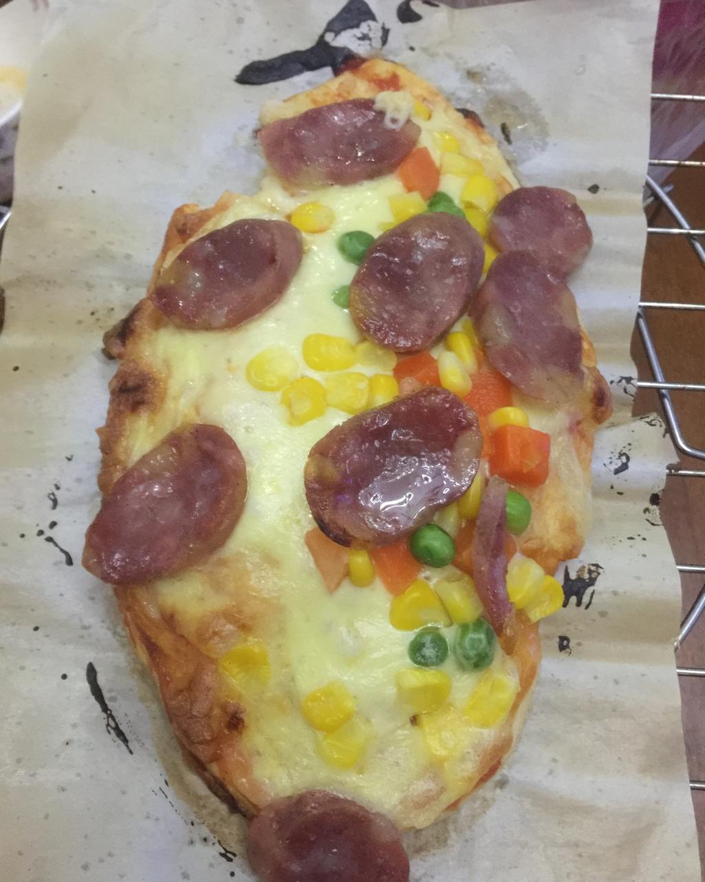 黑椒鸡肉蔬菜披萨