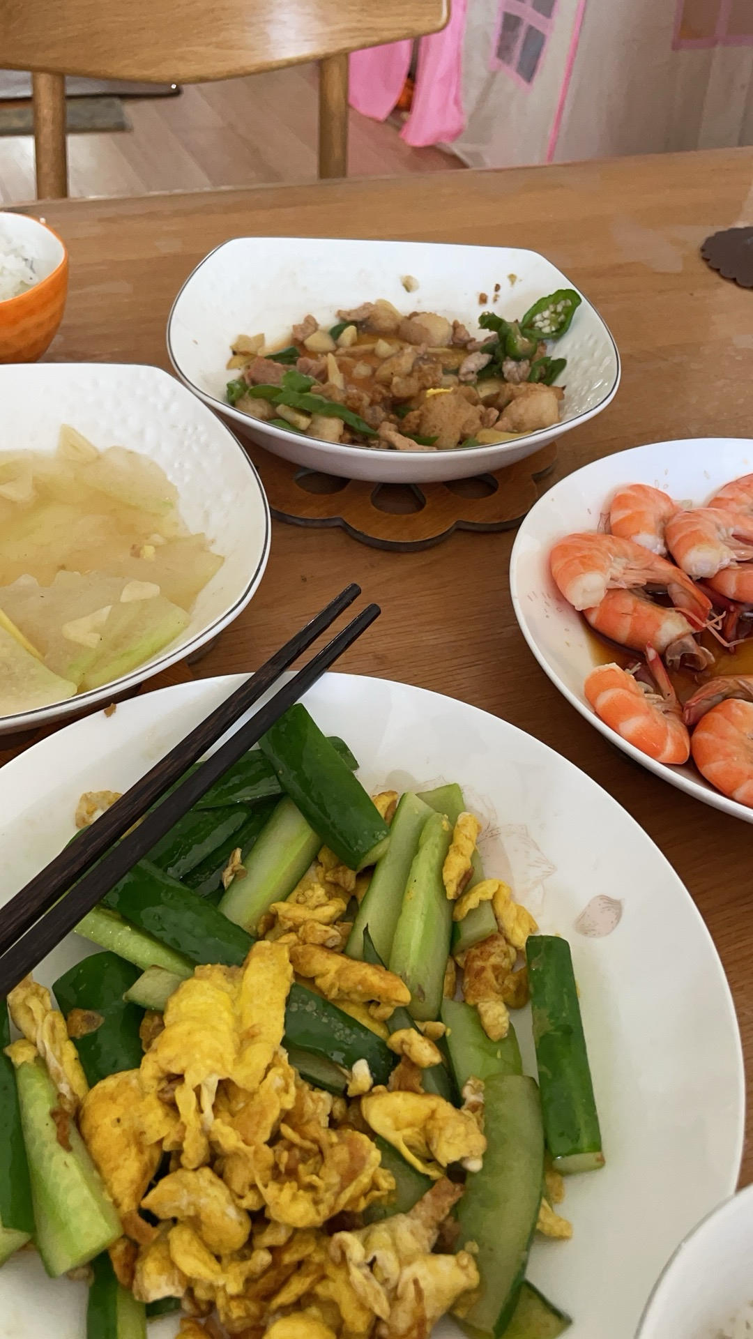 黄瓜炒鸡蛋 （青瓜炒鸡蛋）
