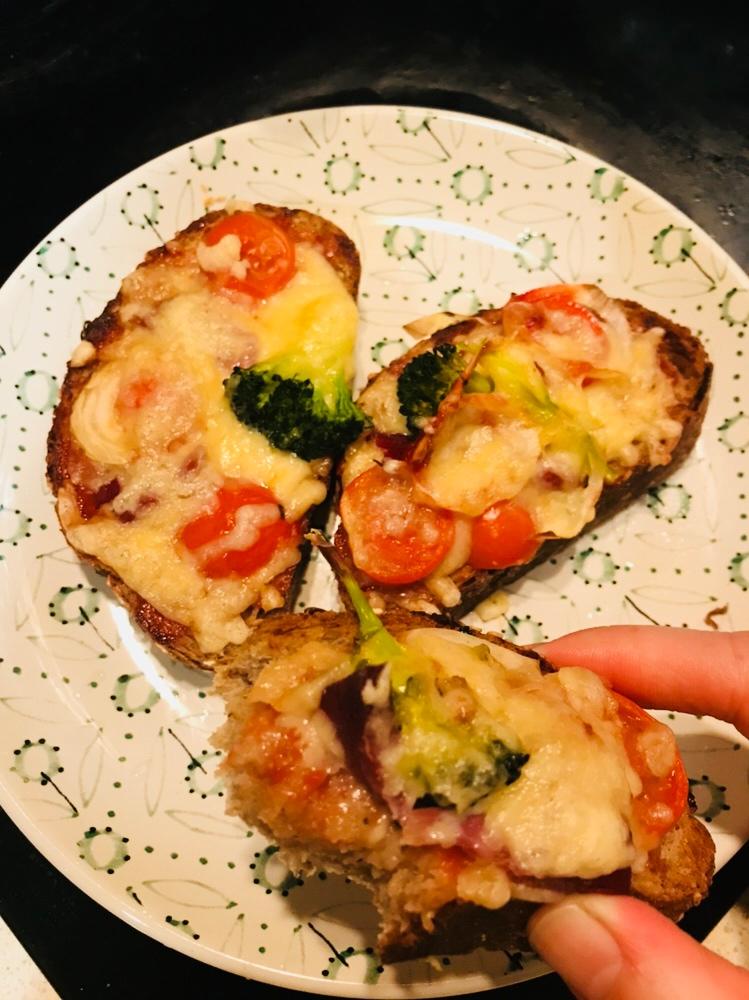 吐司培根小批萨