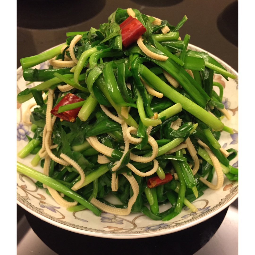 千张丝炒韭菜