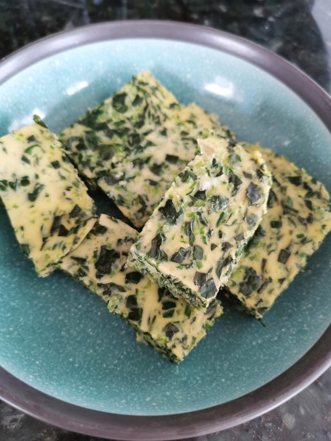 菠菜鸡蛋小方