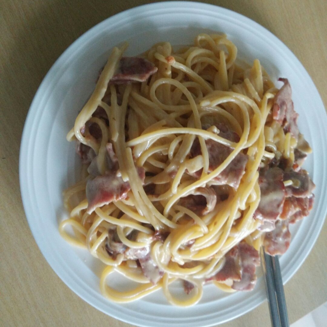 超简单的奶汁培根意面Carbonara