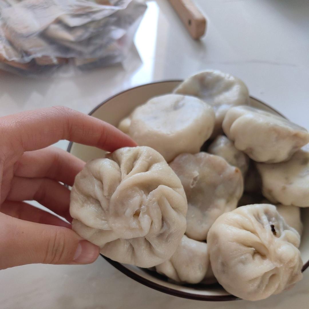 青椒茄子包子（完美包子皮，复刻包子店）