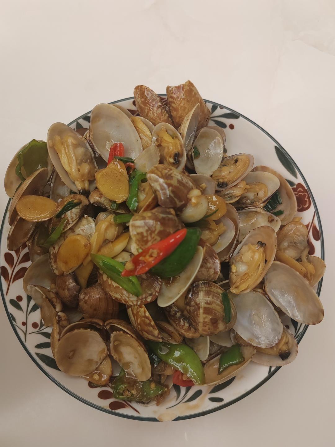 5分钟快手菜❗️秒杀路边摊爆炒花甲～好吃到爆