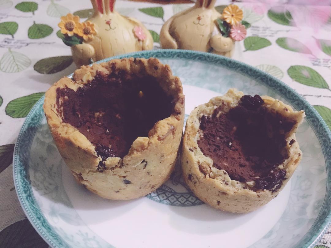 巧克力燕麦曲奇杯的做法