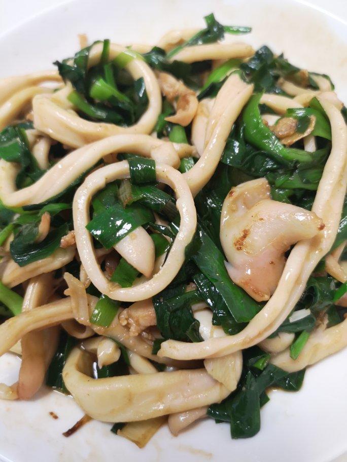 鱿鱼炒韭菜
