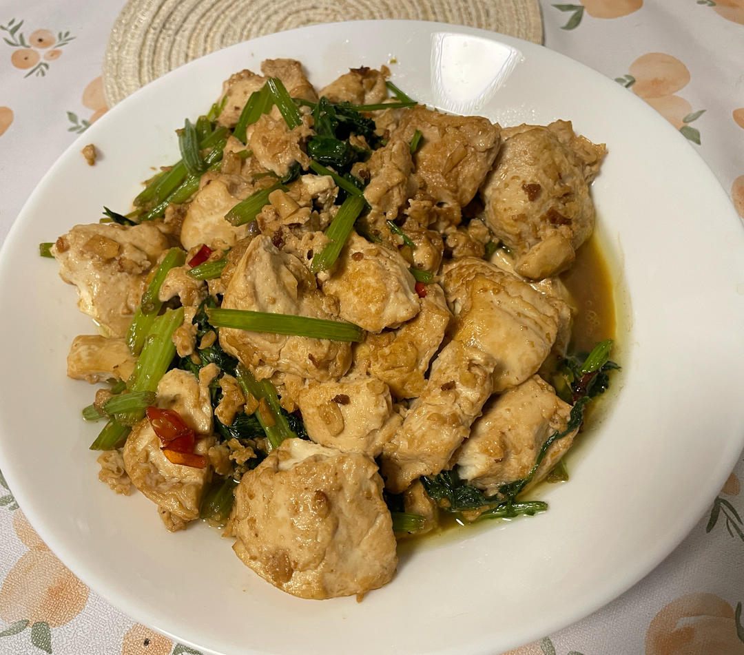 好吃好做又下饭的芹菜家常豆腐