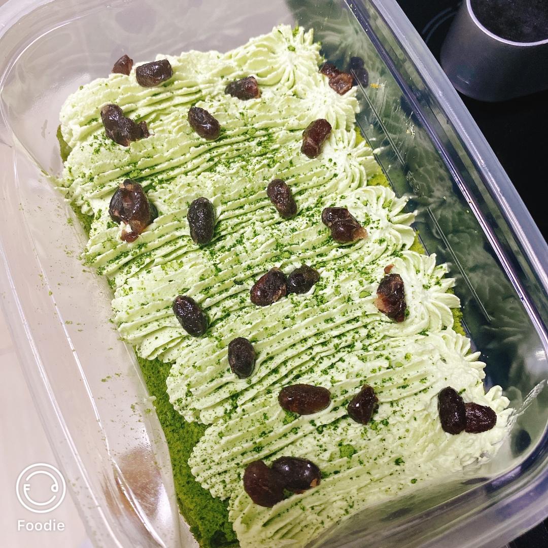抹茶蜜豆蛋糕卷