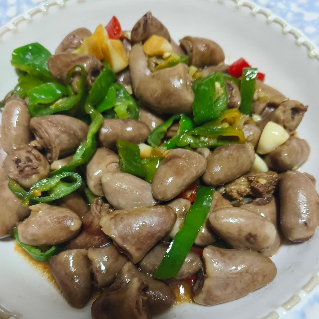 爆炒鸡心