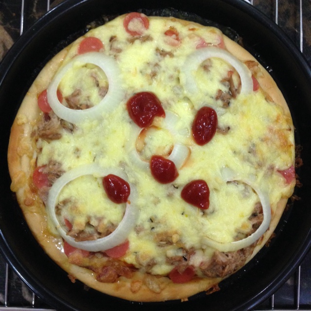 金枪鱼火腿pizza