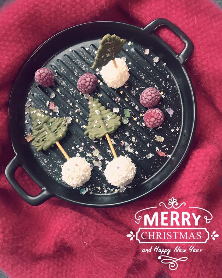 圣诞树-圣诞杯子蛋糕装饰