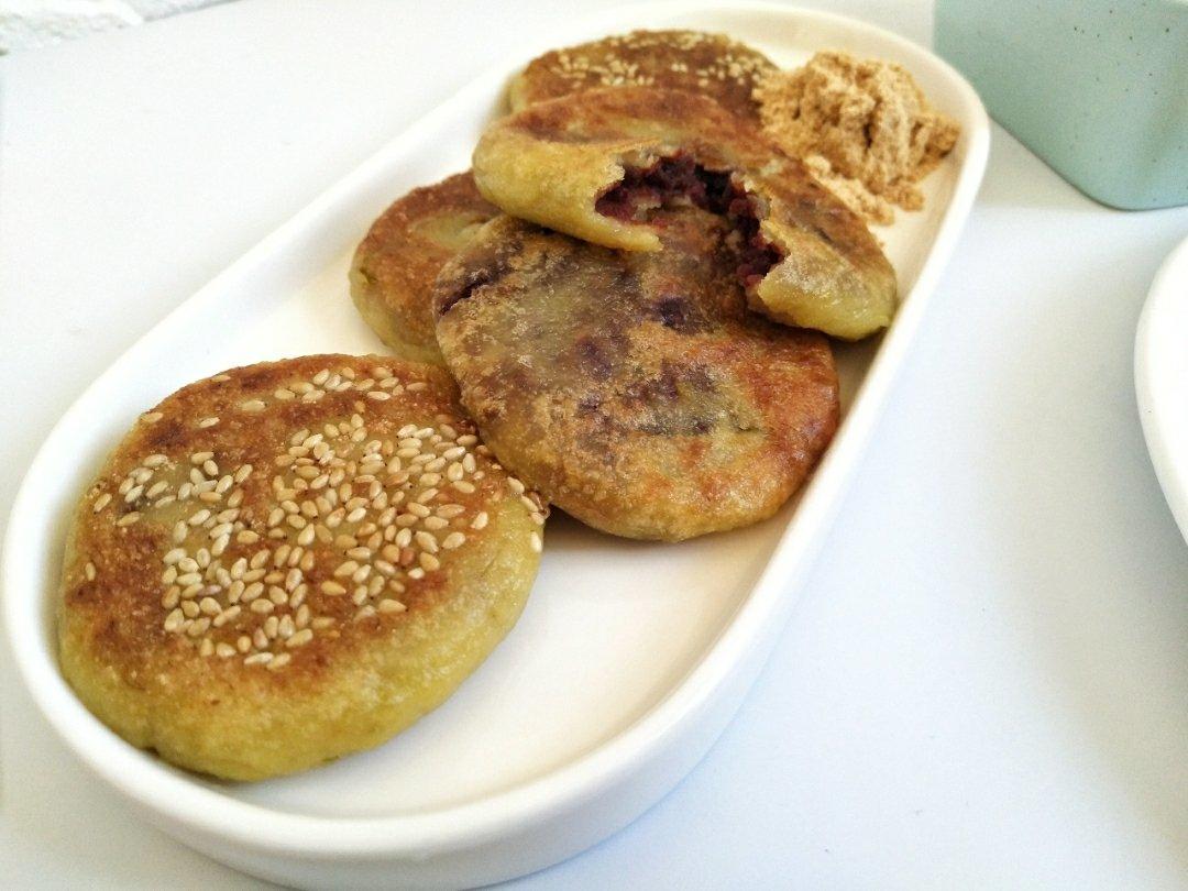 紫薯馅南瓜饼