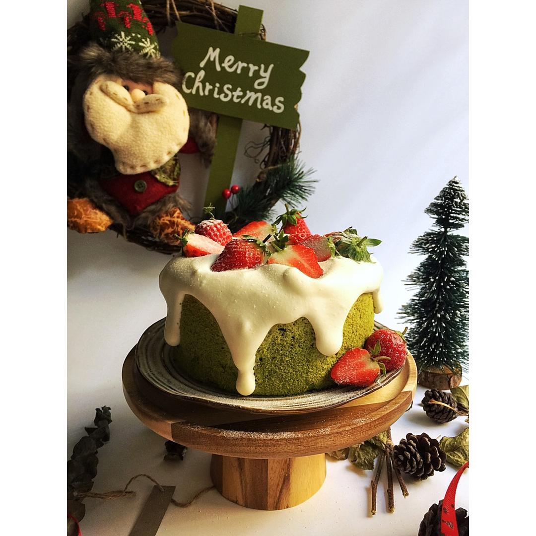 青井老师の抹茶戚风（17cm或18cm中空模）