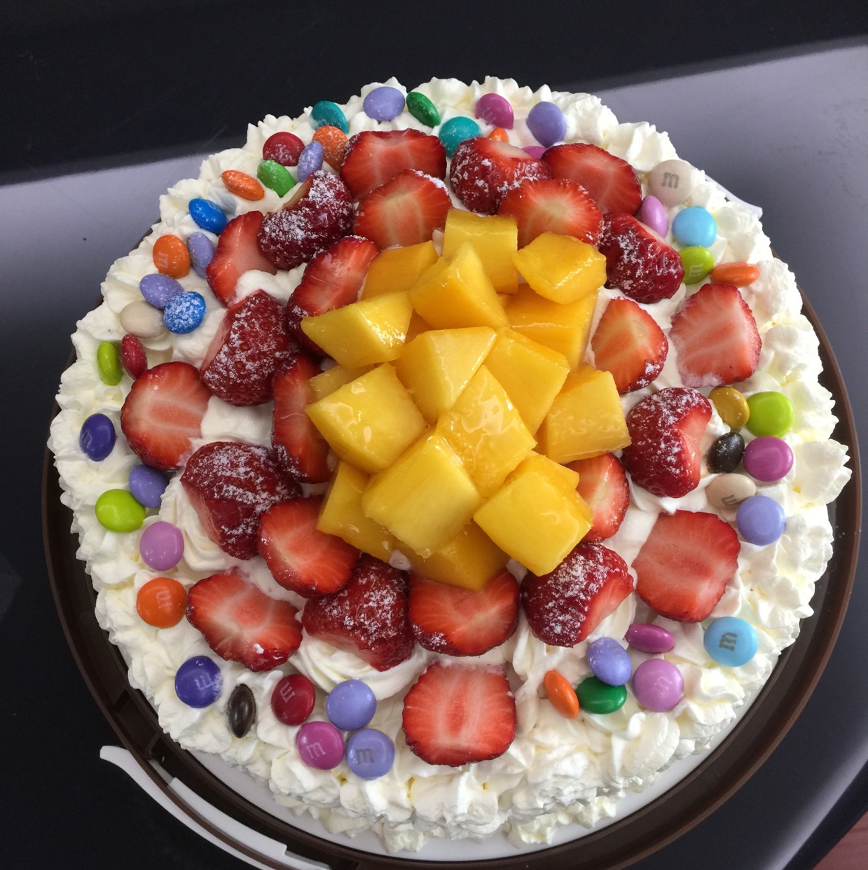 草莓戚风生日蛋糕
