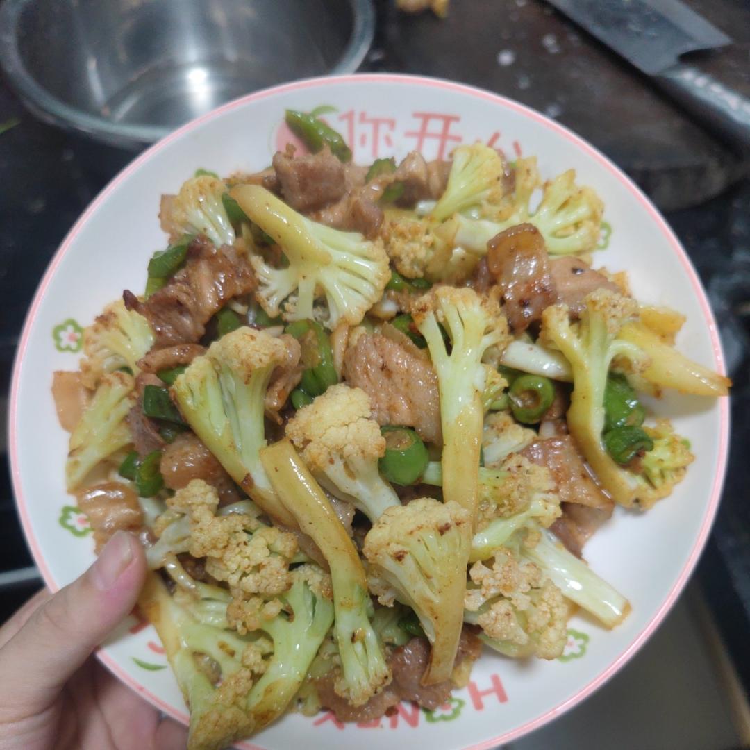 和饭店一个味道的干锅花菜