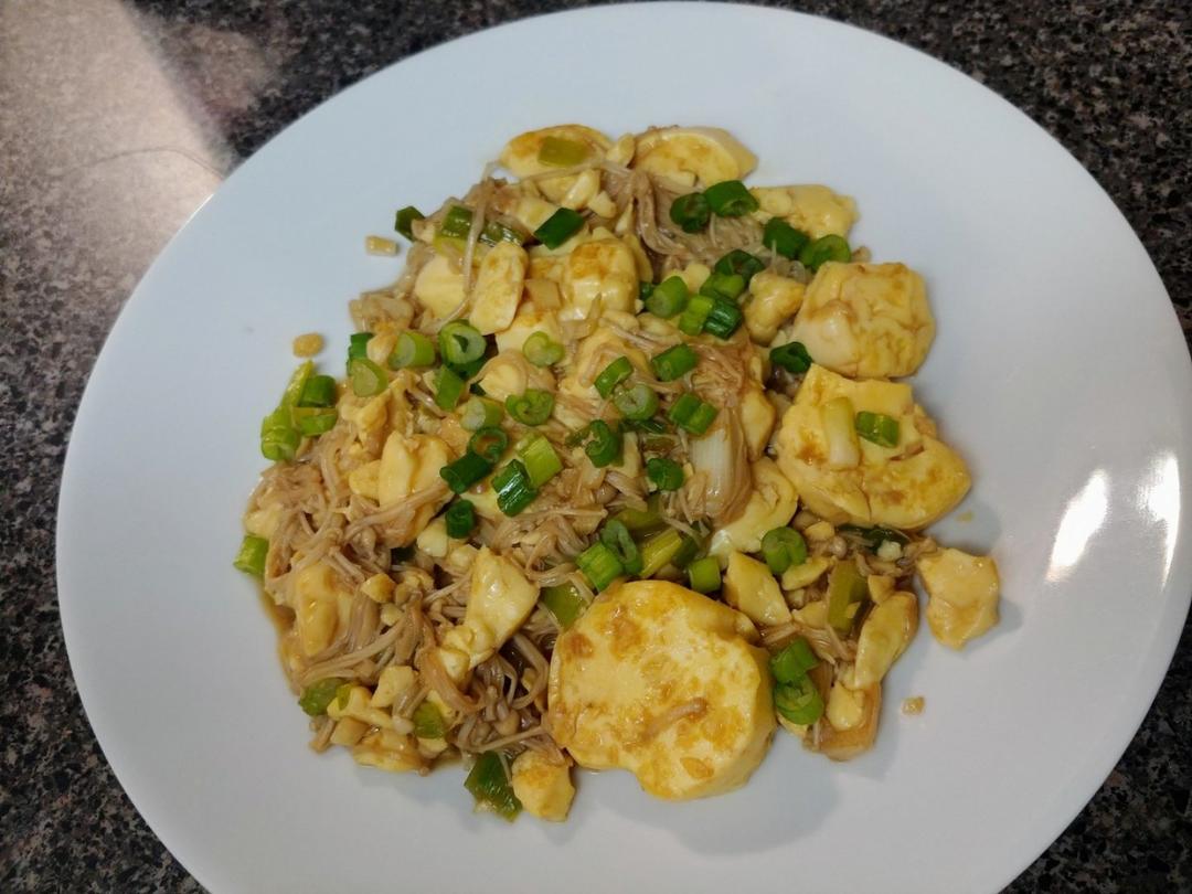 超级下饭菜--金针菇日本豆腐