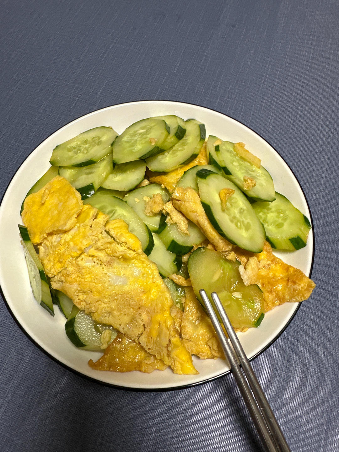 🔥🔥🔥一人一盆都不够吃的黄瓜炒鸡蛋