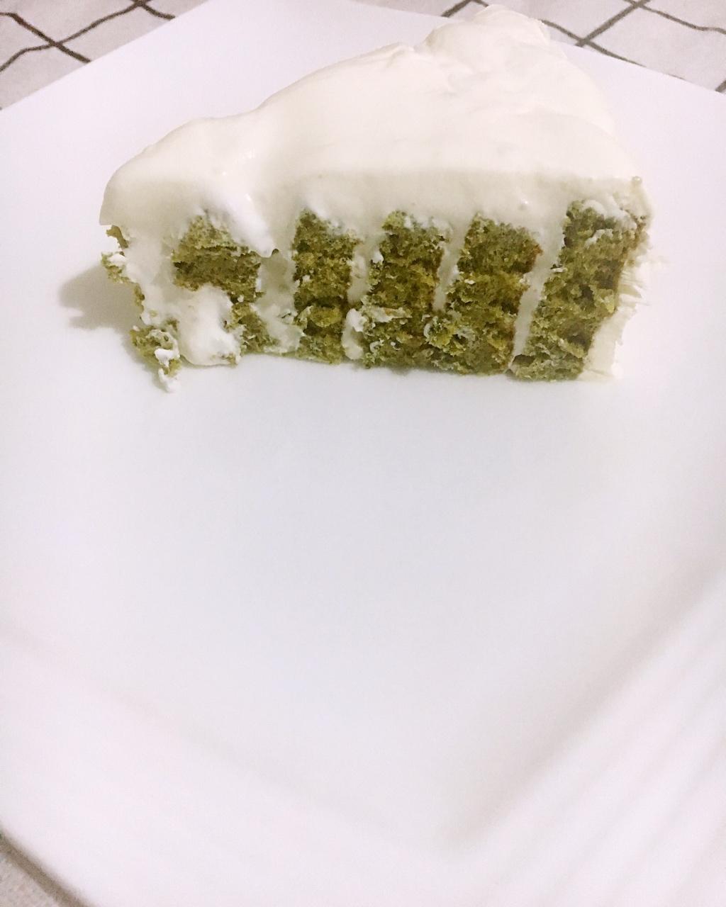抹茶戚风螺纹蛋糕