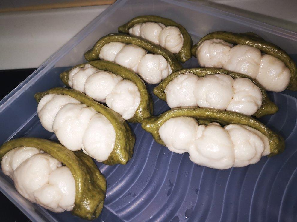 【宝宝面食】豌豆荚馒头