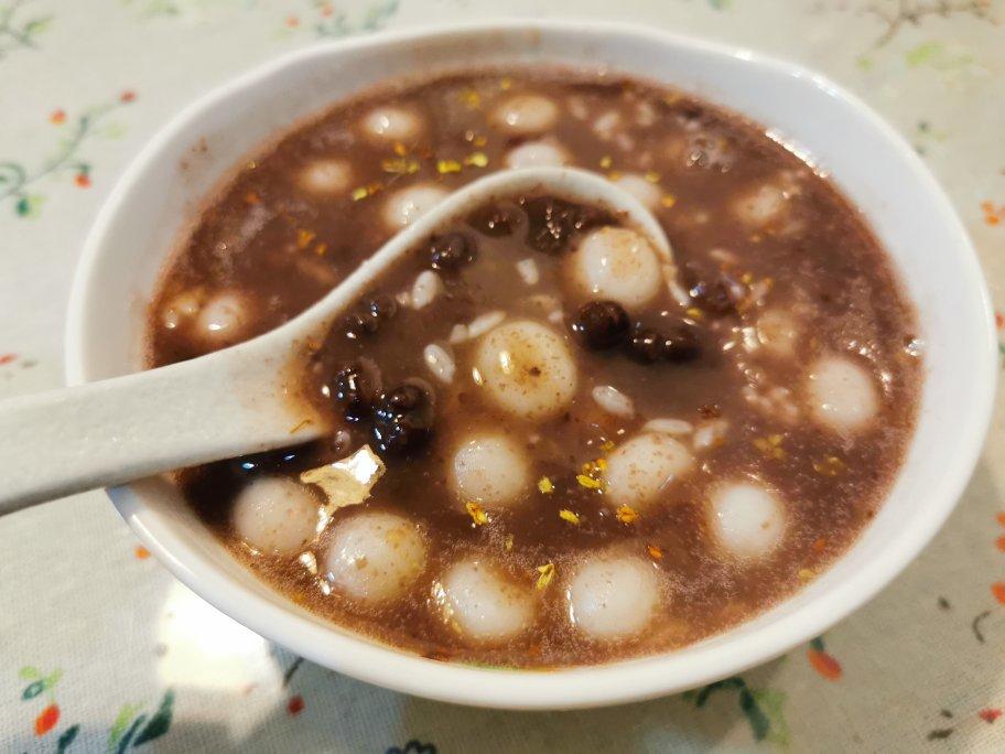 蜜豆桂花酒酿元宵